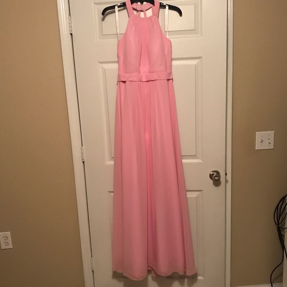 Azazie Misha Candy Pink Bridesmaid Dress
